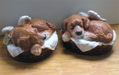 custom painted dog urn