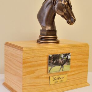 Horse Oak Urn