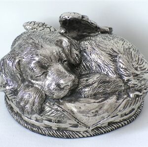 Angelic Dog Silver Finish