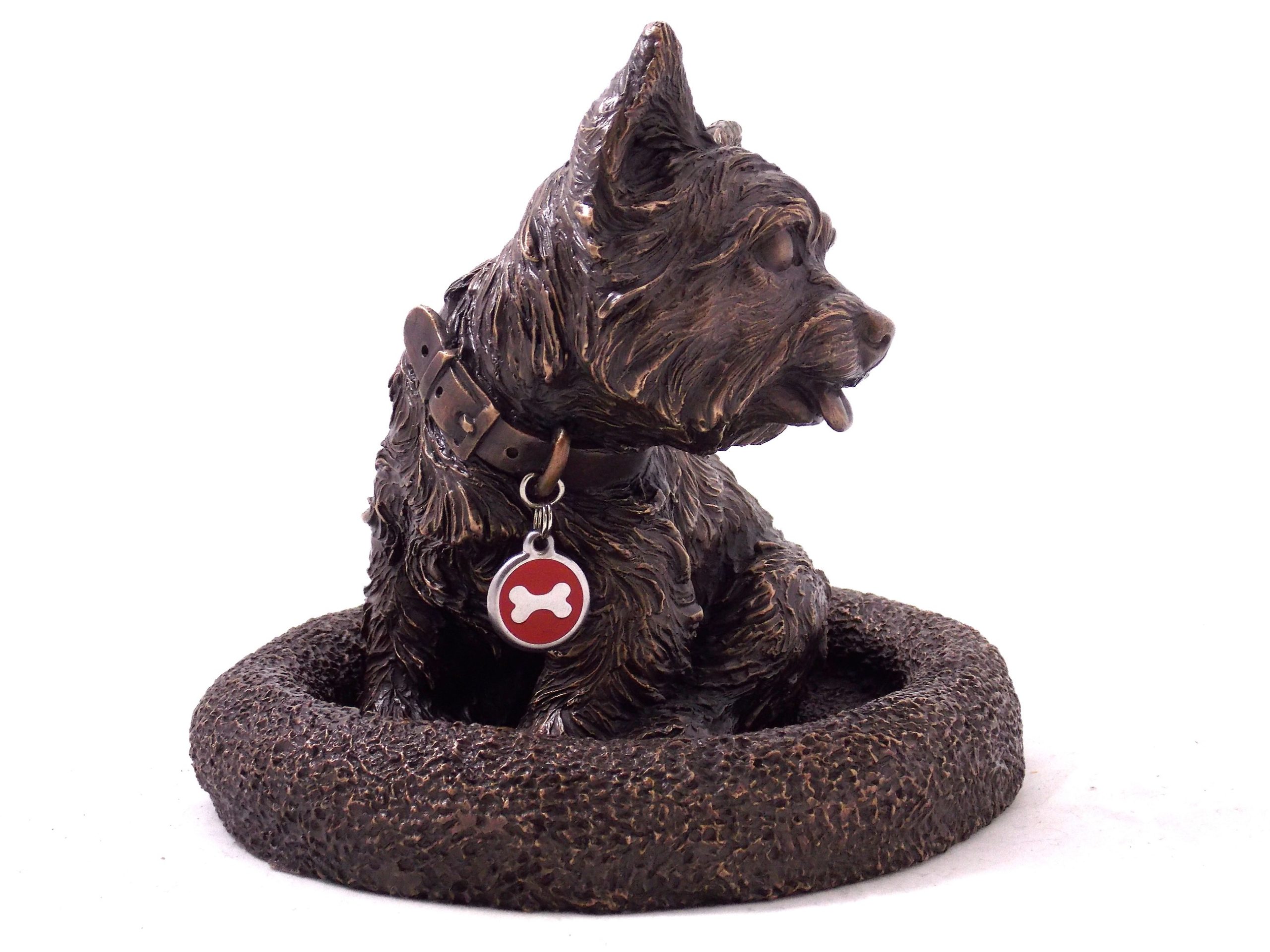 Custom sculpted Yorkie Dog urn - Image 2