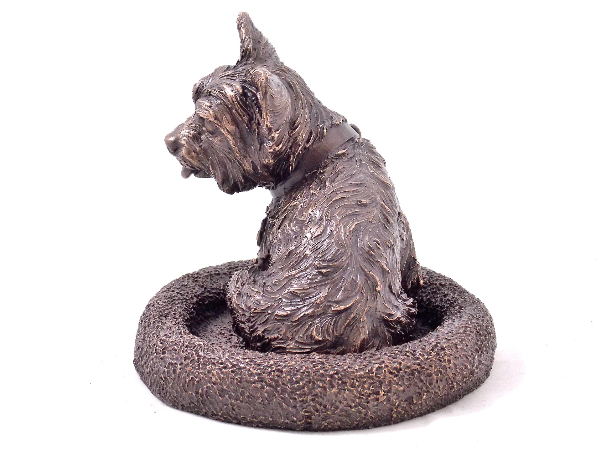 Custom sculpted Yorkie Dog urn - Image 3