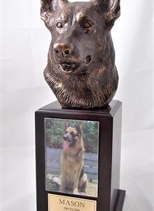 German Shepherd Dog Walnut Tower Urn