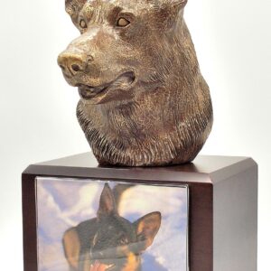 German Shepherd Dog Walnut Urn