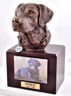 Labrador Retriever Dog Walnut Memorial Urn