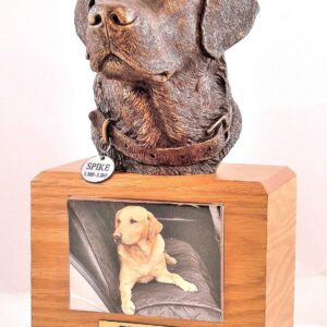 Labrador Retriever Dog Oak Memorial Urn