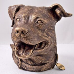Pitbull Dog Memorial Urn